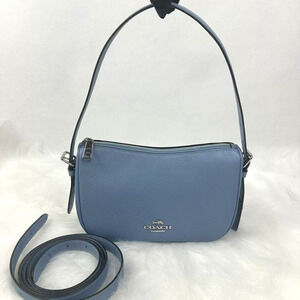 Coach Kailey Shoulder/Crossbody Bag Refine Pebble Leather Bluebell CY707 NWT